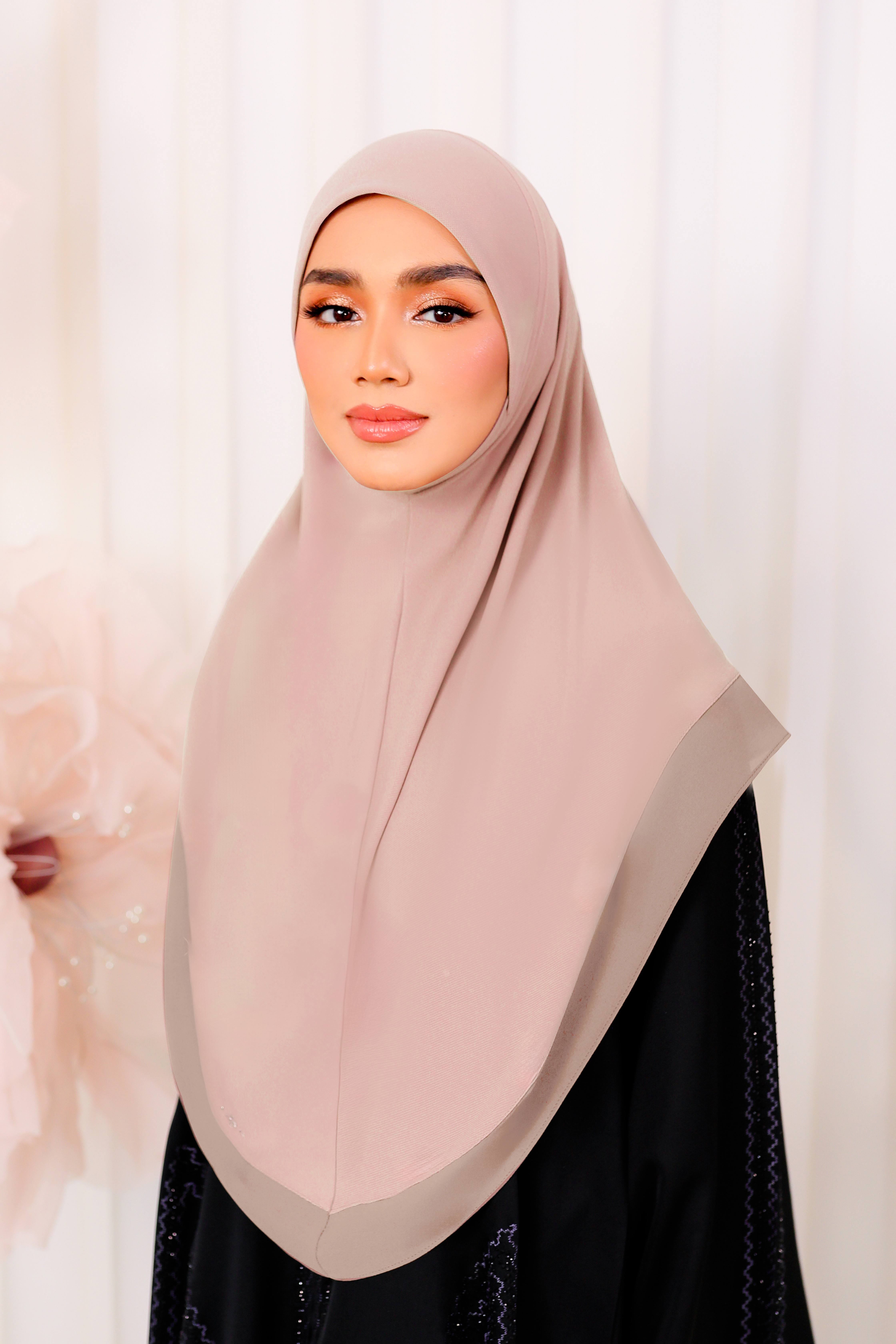 Indah Basic Tudung Sarung in Soft Pink